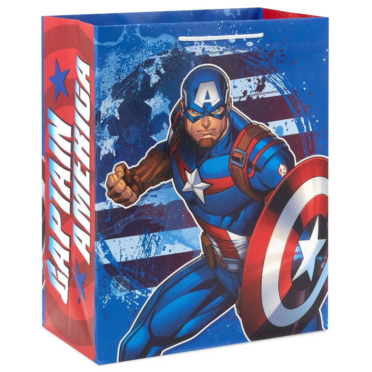 hallmark 13" Marvel Captain America Large Gift Bag