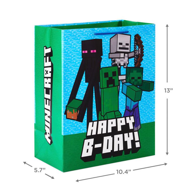 Hallmark 13" Minecraft Large Birthday Gift Bag
