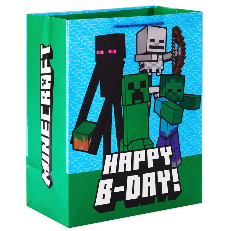 hallmark 13" Minecraft Large Birthday Gift Bag