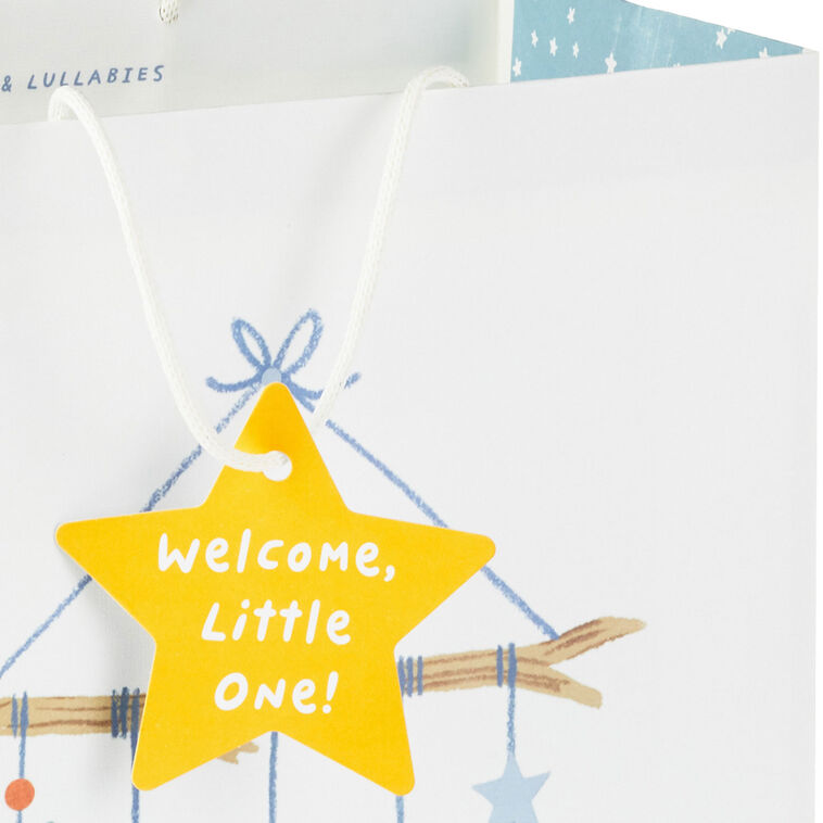 Hallmark 13" Moon And Stars Large New Baby Gift Bag