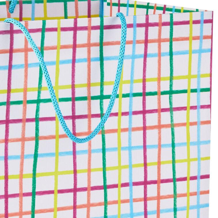 Hallmark 13" Multicolor Windowpane Large Gift Bag