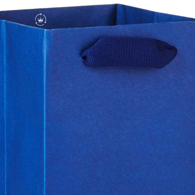 Hallmark 13" Navy Blue Wine Gift Bag