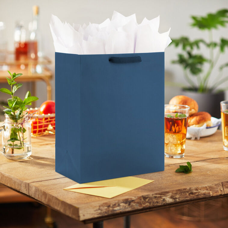 Hallmark 13" Navy Large Gift Bag
