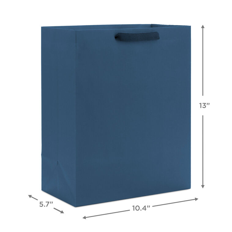 Hallmark 13" Navy Large Gift Bag