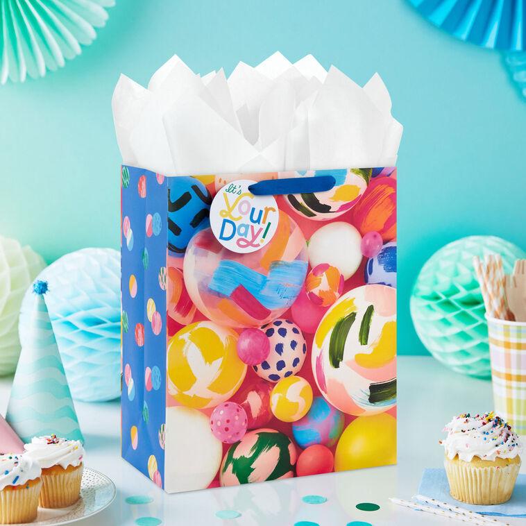 Hallmark 13" Painted Balloons Large Gift Bag