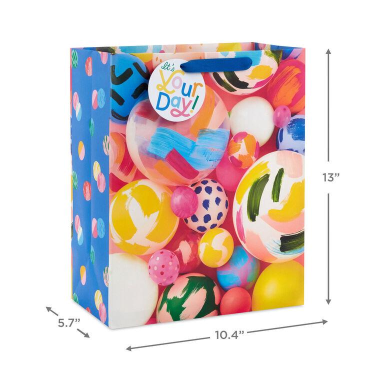 Hallmark 13" Painted Balloons Large Gift Bag