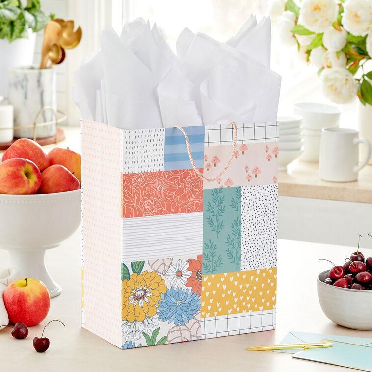 Hallmark 13" Patchwork Floral Large Gift Bag