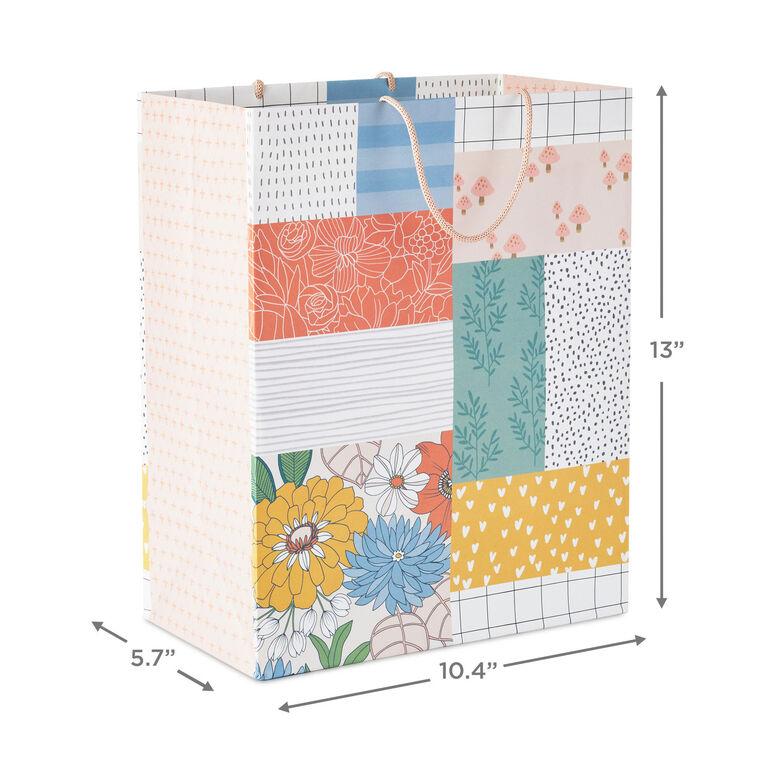 Hallmark 13" Patchwork Floral Large Gift Bag