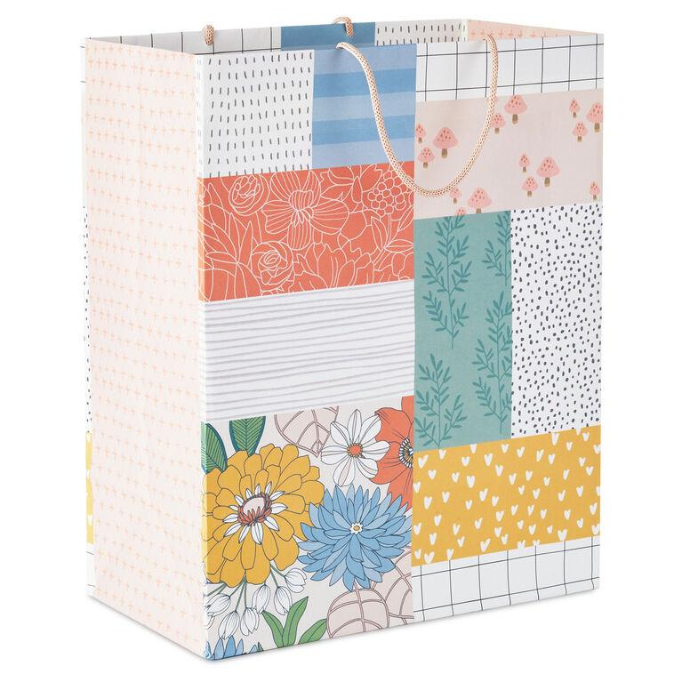 hallmark 13" Patchwork Floral Large Gift Bag