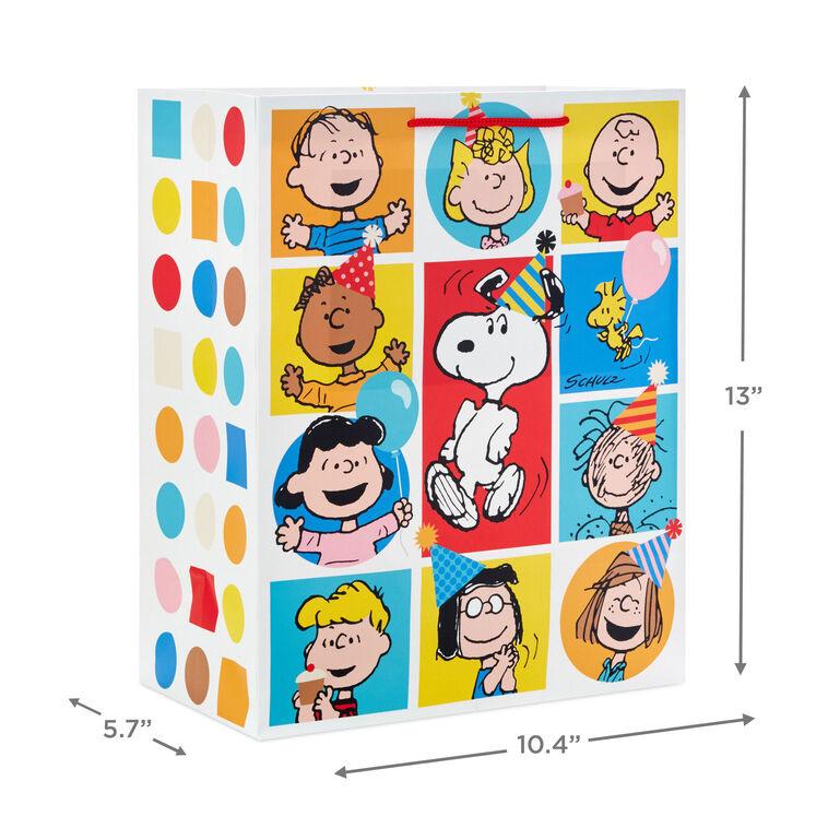 Hallmark 13" Peanuts® Gang Large Birthday Gift Bag