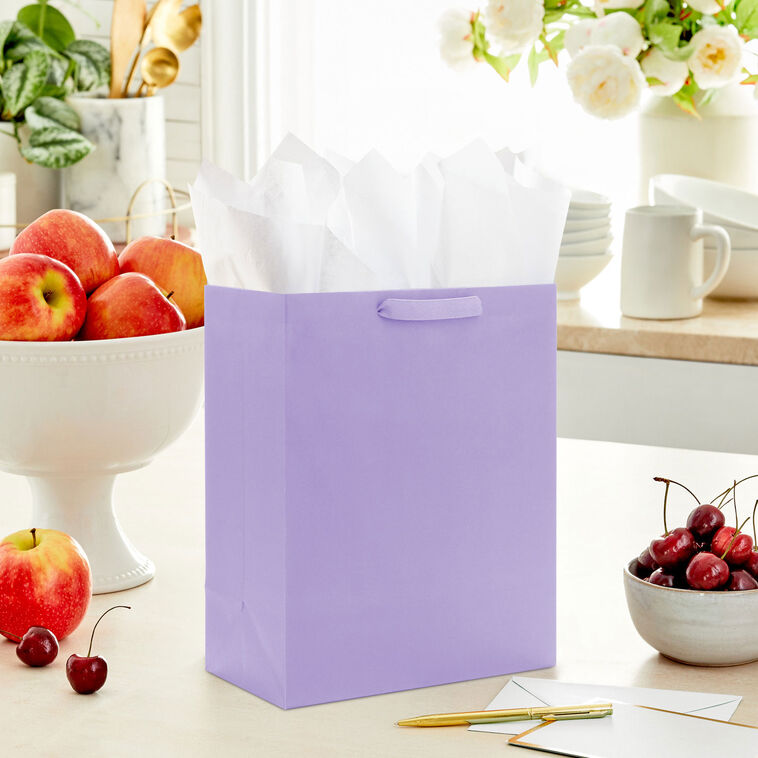 Hallmark 13" Solid Lavender Large Gift Bag