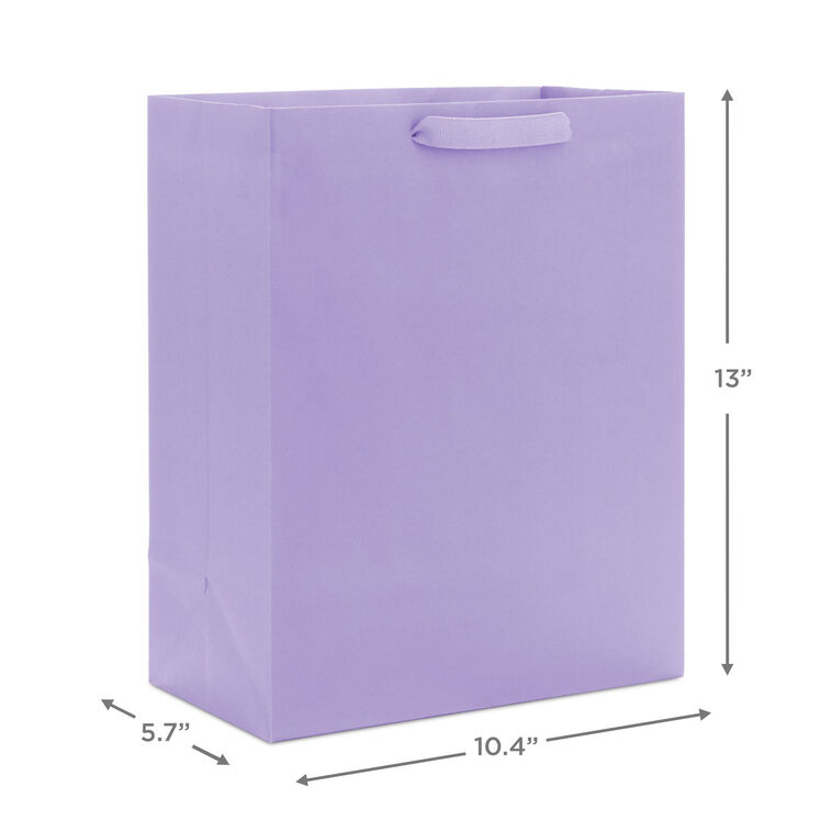 Hallmark 13" Solid Lavender Large Gift Bag