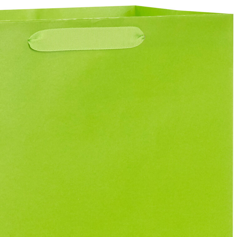 Hallmark 13" Solid Lime Green Large Gift Bag