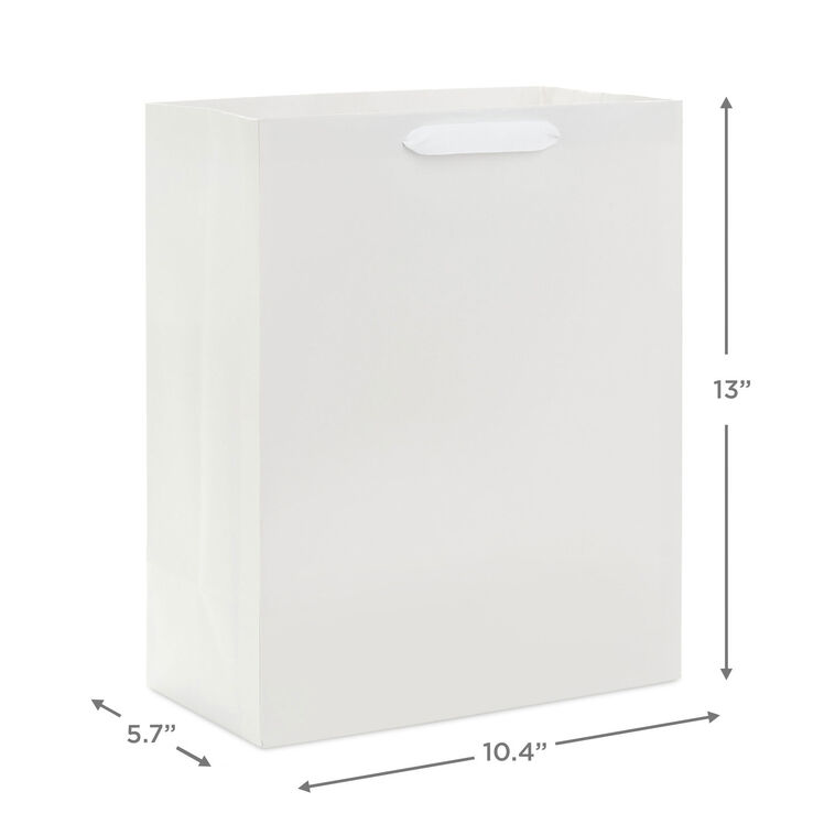 Hallmark 13" White Large Gift Bag