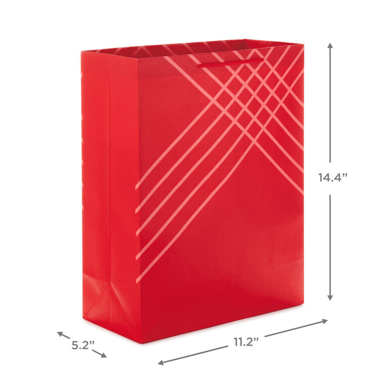 Hallmark 14.4" Red 3-Pack Gift Bags