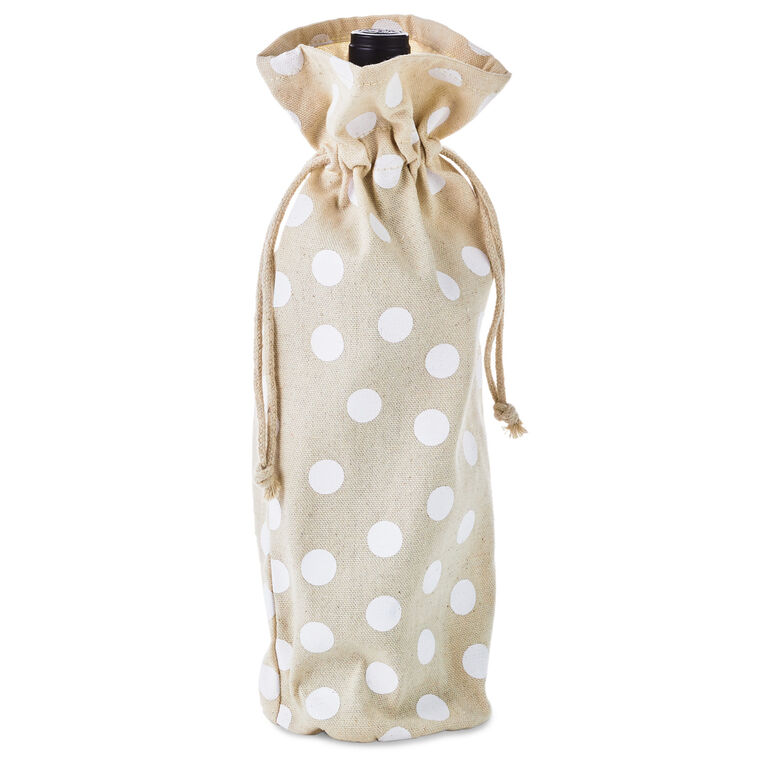 Hallmark 14" Polka-Dot Fabric 3-Pack Wine Gift Bags