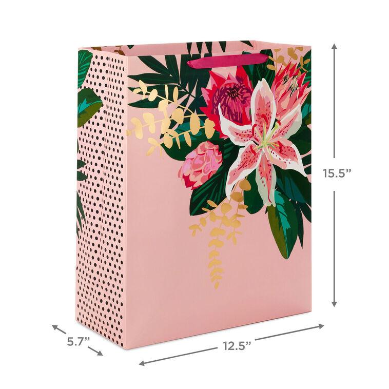 Hallmark 15.5" Pink Lily Extra-Large Gift Bag