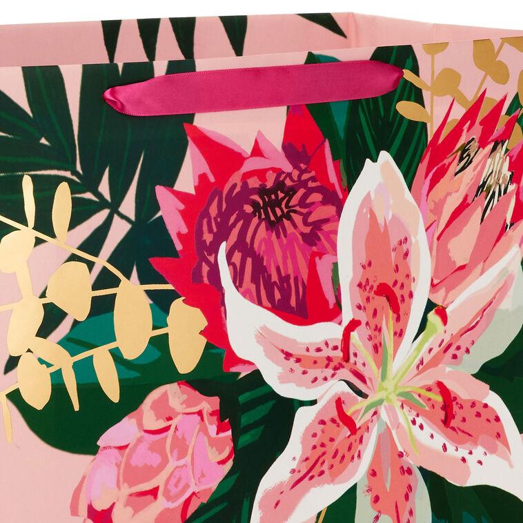 Hallmark 15.5" Pink Lily Extra-Large Gift Bag