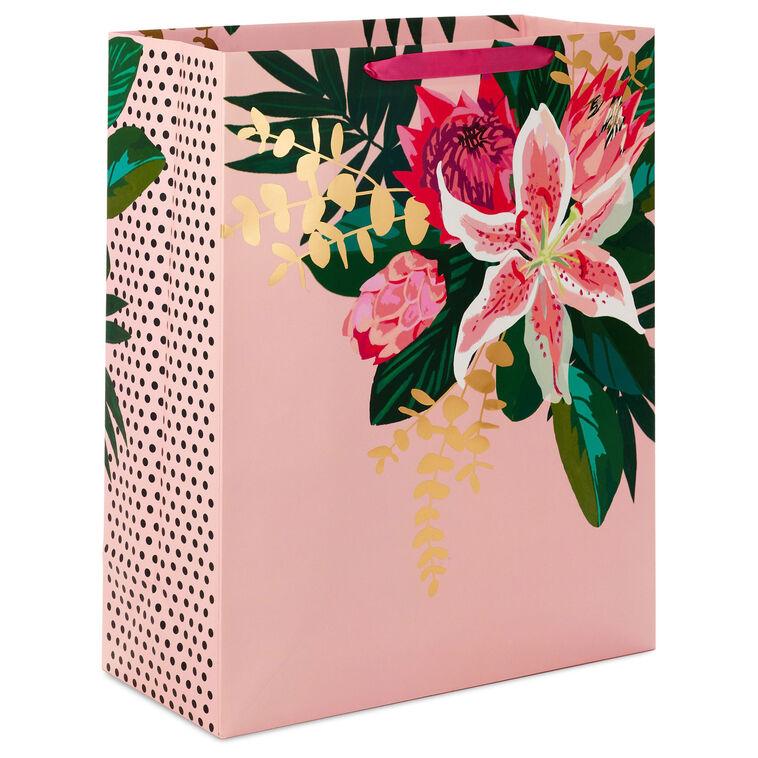 hallmark 15.5" Pink Lily Extra-Large Gift Bag