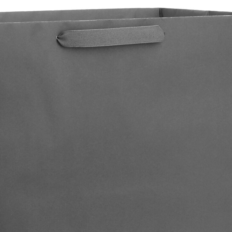 Hallmark 15" Gray Extra-Deep Gift Bag
