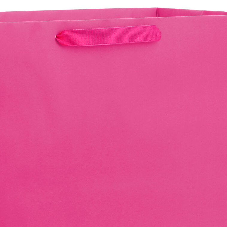 Hallmark 15" Hot Pink Extra-Deep Gift Bag