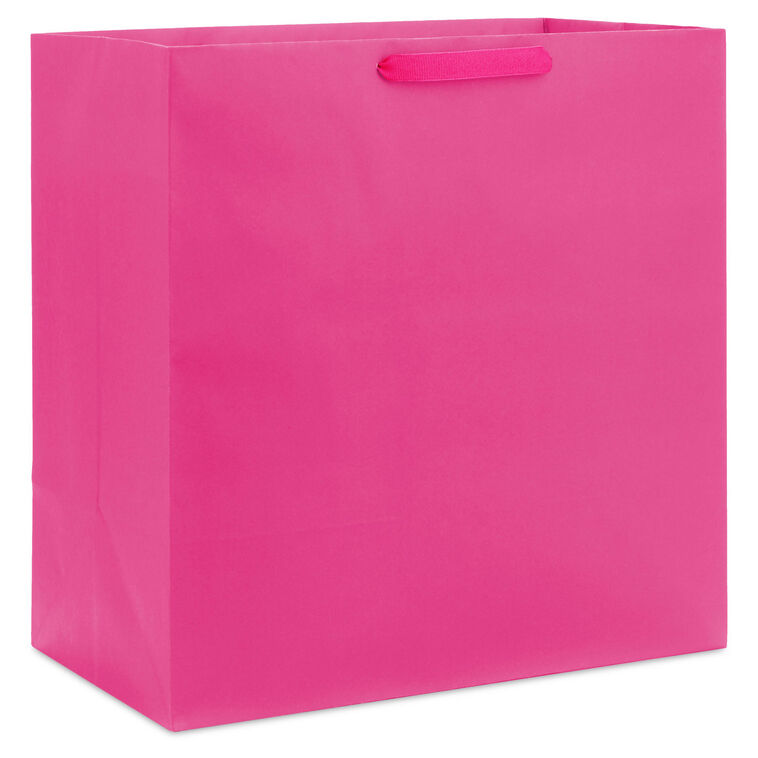 hallmark 15" Hot Pink Extra-Deep Gift Bag