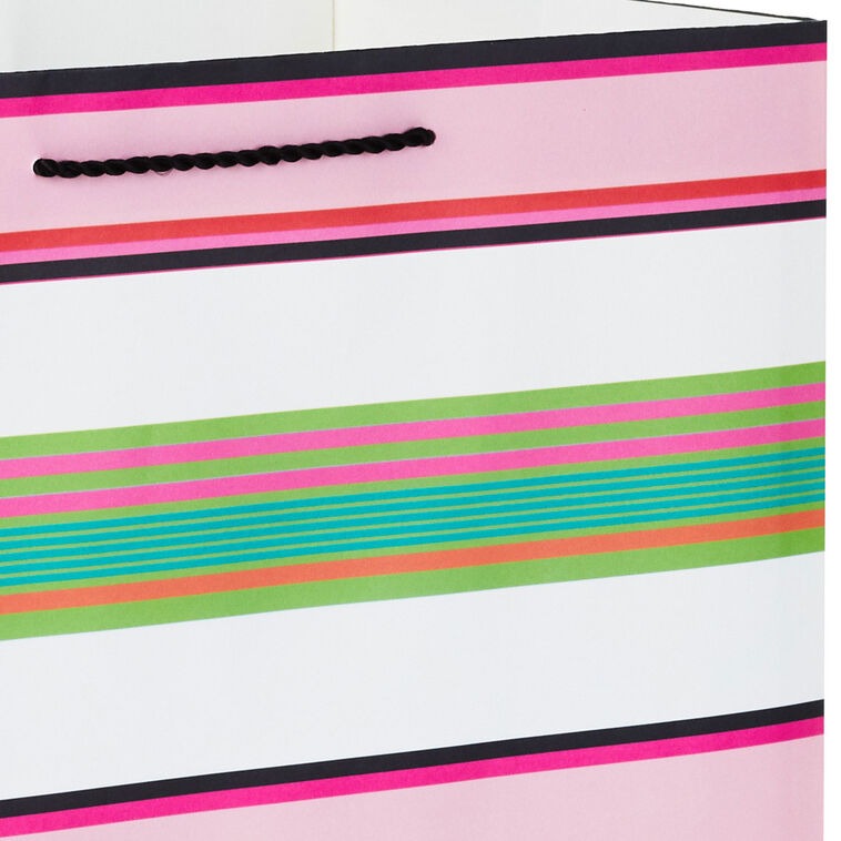 Hallmark 15" Modern Stripes Extra-Deep Gift Bag