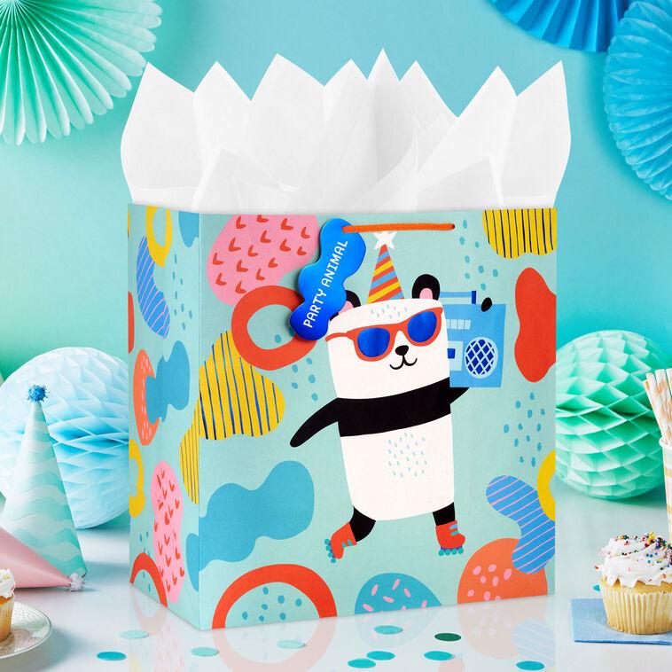 Hallmark 15" Panda Party Animal Extra-Deep Gift Bag