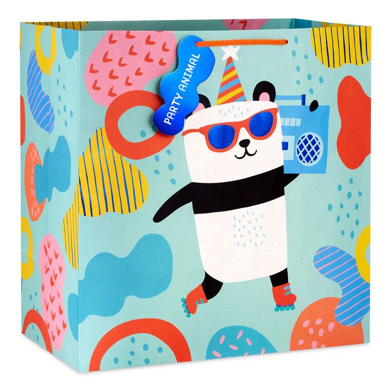 hallmark 15" Panda Party Animal Extra-Deep Gift Bag