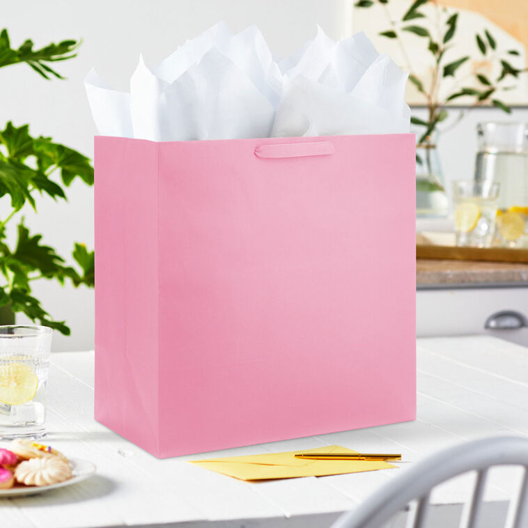 Hallmark 15" Pink Extra-Deep Gift Bag