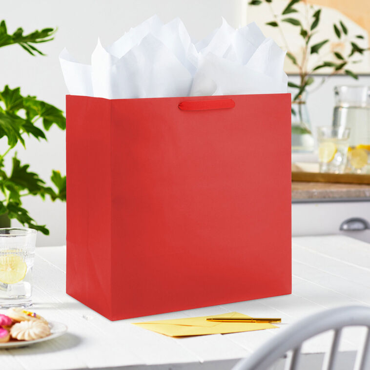 Hallmark 15" Red Extra-Deep Gift Bag