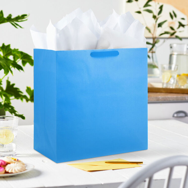 Hallmark 15" Royal Blue Extra-Deep Gift Bag