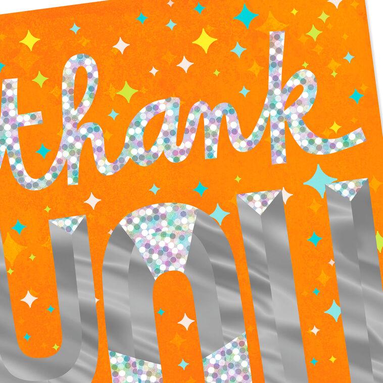 Hallmark 16" Big Thanks Jumbo Thank-You Card
