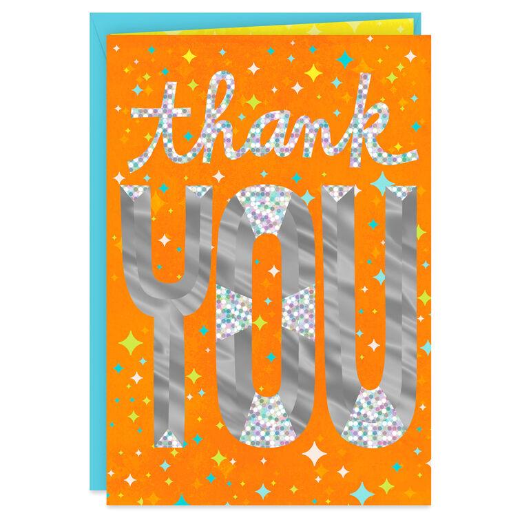 hallmark 16" Big Thanks Jumbo Thank-You Card