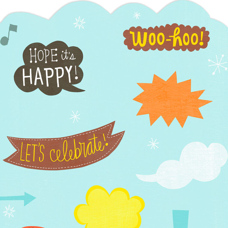 Hallmark 16" Celebrate Jumbo Birthday Card From All