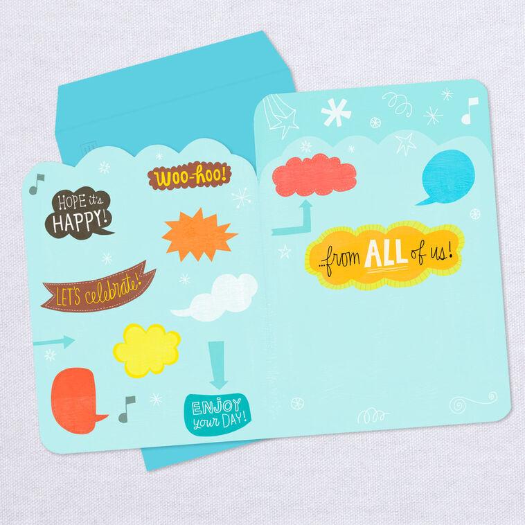 Hallmark 16" Celebrate Jumbo Birthday Card From All