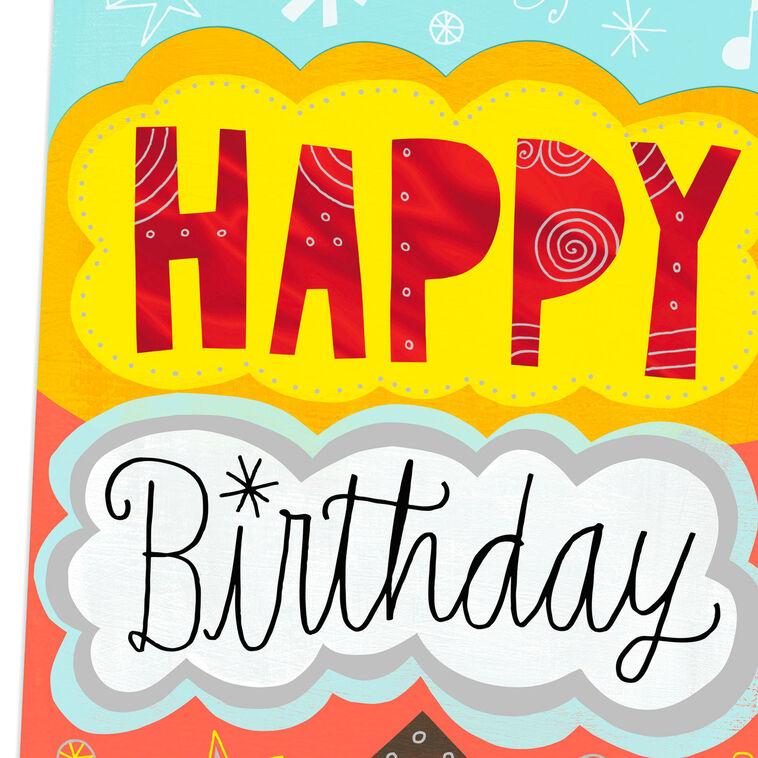 Hallmark 16" Celebrate Jumbo Birthday Card From All