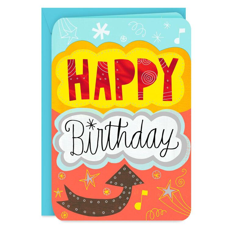 hallmark 16" Celebrate Jumbo Birthday Card From All