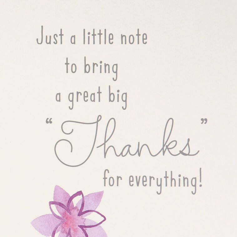 Hallmark 16" Dog With Flowers Jumbo Thank-You Card