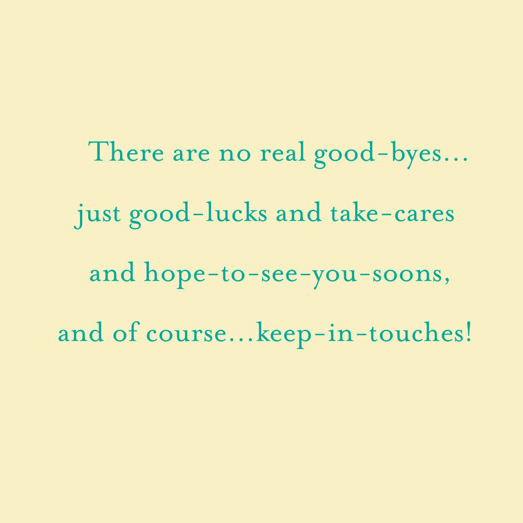 Hallmark 16" Good Luck Jumbo Goodbye Card