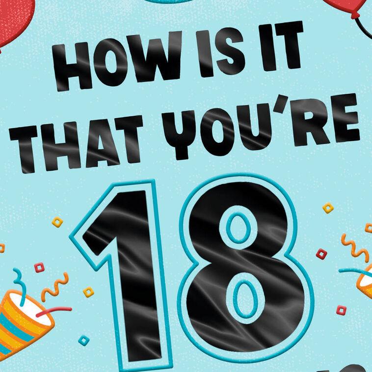 Hallmark 18 Already Mind Blown 18th Birthday Card