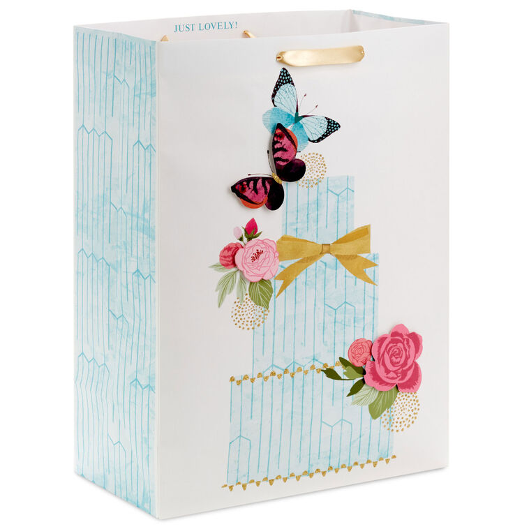 hallmark 20" Butterfly Cake Jumbo Gift Bag