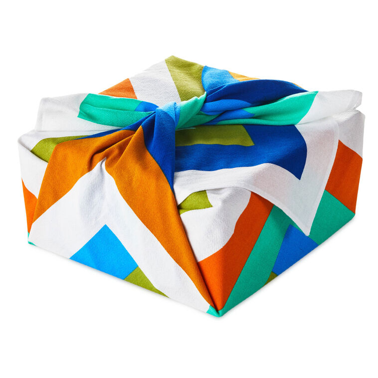 hallmark 26" Bold Stripes Fabric Gift Wrap