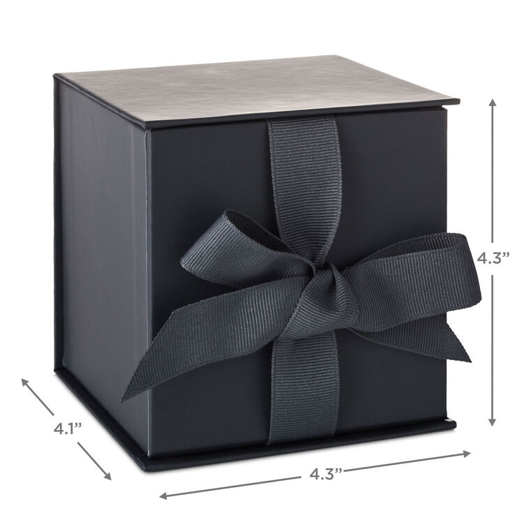 Hallmark 4.2" Solid Gray Small Square Gift Box
