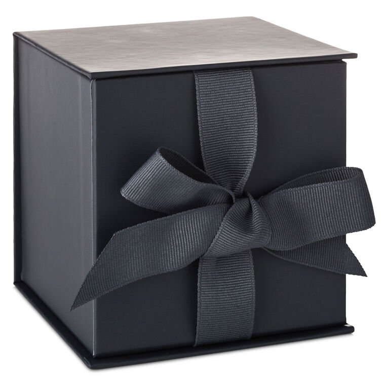 hallmark 4.2" Solid Gray Small Square Gift Box