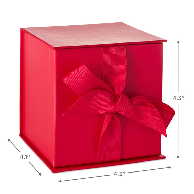 Hallmark 4.2" Solid Red Small Square Gift Box