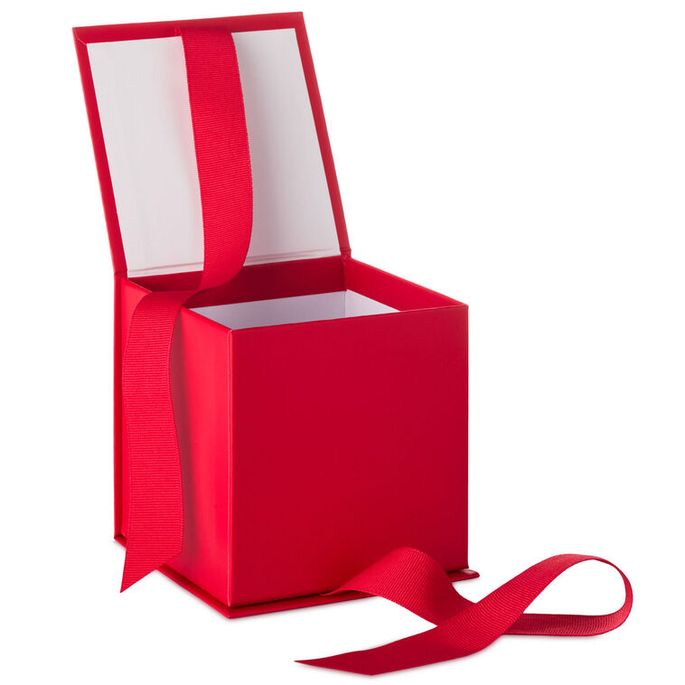 Hallmark 4.2" Solid Red Small Square Gift Box