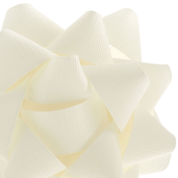 Hallmark 4.6" Cream Grosgrain Ribbon Gift Bow