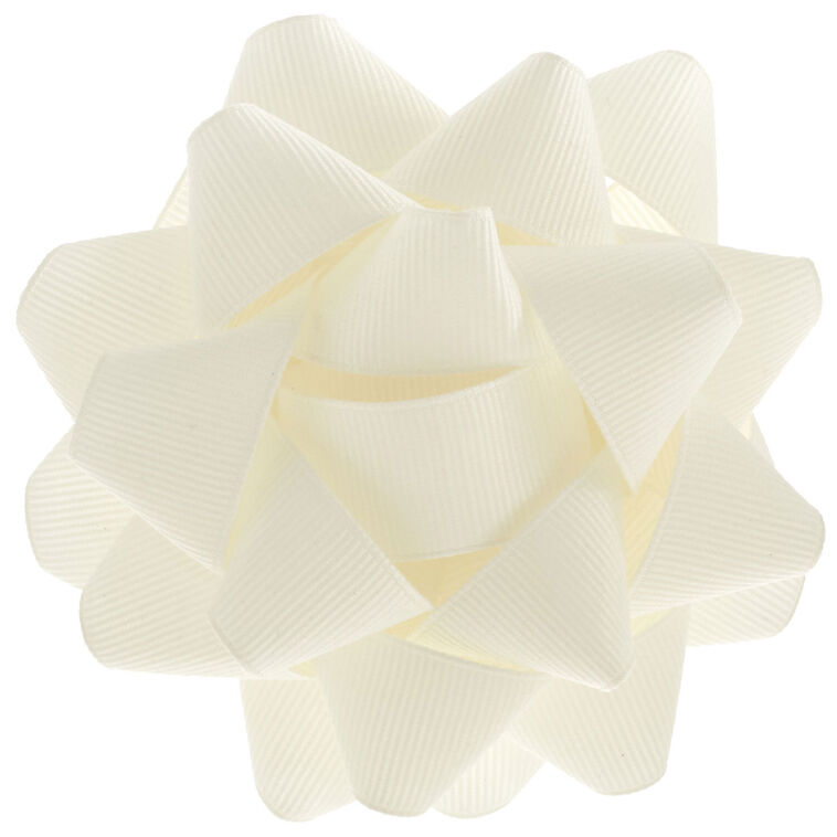 hallmark 4.6" Cream Grosgrain Ribbon Gift Bow