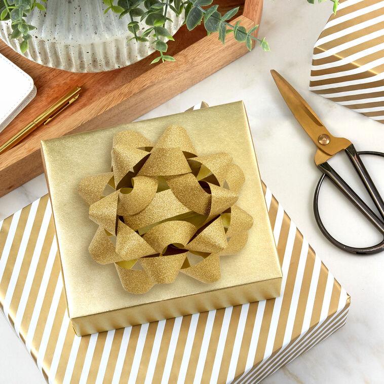 Hallmark 4.6" Sparkling Gold Gift Bow
